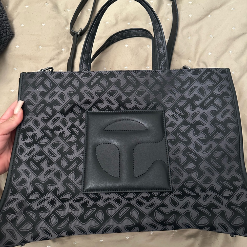 Telfar Jacquard Monogram Medium And Dust Bag - image 1